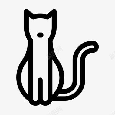 猫动物家养图标图标