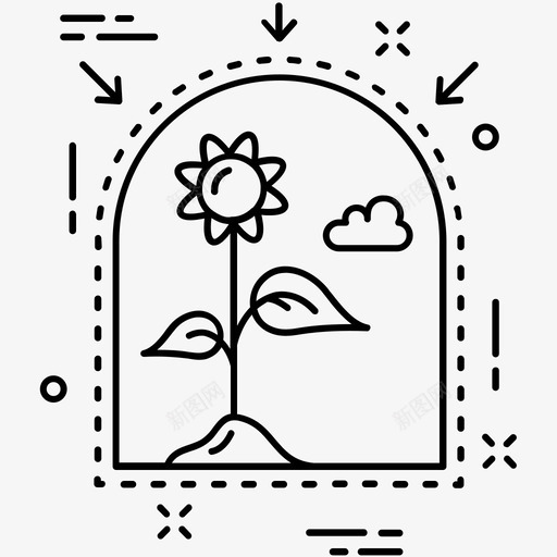 植物农业生态图标svg_新图网 https://ixintu.com 农业 园艺 杂项图标1 植物 生态 种植园