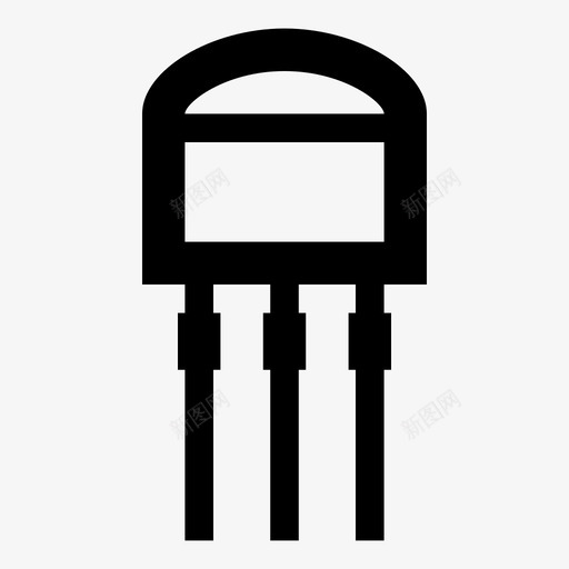 晶体管电子元件电子图标svg_新图网 https://ixintu.com npn pnp 晶体管 有用的图标电子电器 电子 电子元件