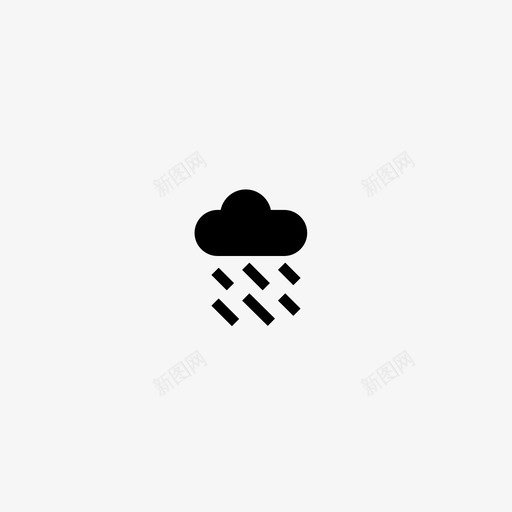 雨云预报图标svg_新图网 https://ixintu.com 云 天气 水 自然32x32 雨 预报
