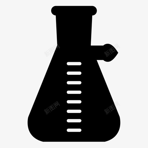 锥形烧瓶化学实验图标svg_新图网 https://ixintu.com 化学 化学仪器 实验 实验室 测试 锥形烧瓶