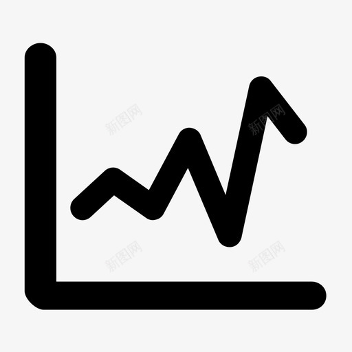 趋势图图表图向上图标svg_新图网 https://ixintu.com 上升 图向上 图表 流行 趋势图
