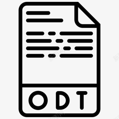 odt文件opendocument文本文档图标图标