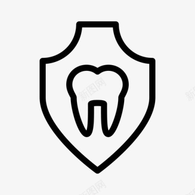 牙科车保证保险图标图标