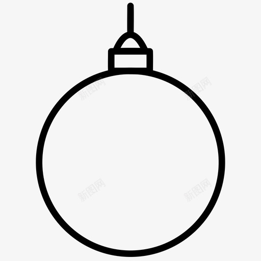 圣诞饰品装饰节日图标svg_新图网 https://ixintu.com 圣诞树 圣诞饰品 节日 装饰