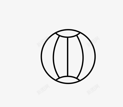仓鼠球气球沙滩图标svg_新图网 https://ixintu.com 仓鼠球 排球 气球 沙滩 游戏