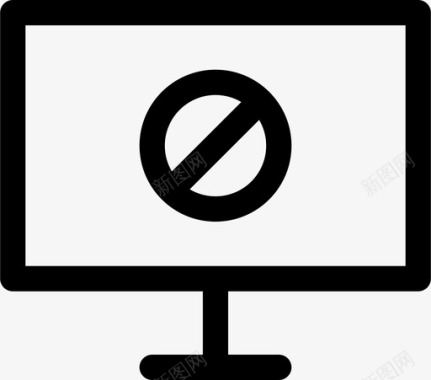 计算机已拒绝已阻止媒体图标图标