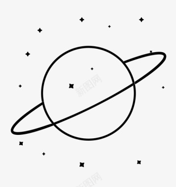 土星美国宇航局行星图标图标