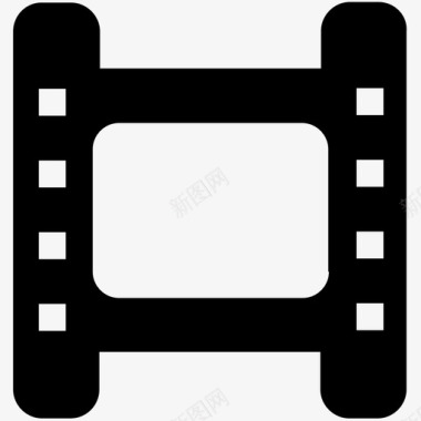 电影电影卷电影长条图标图标