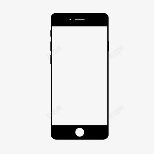 iphone7苹果手机图标svg_新图网 https://ixintu.com iphone7 手机 智能手机 科技 苹果