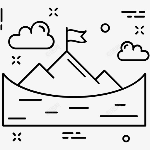 成就任务山图标svg_新图网 https://ixintu.com 任务 山 峰 成功 成就 杂项图标1