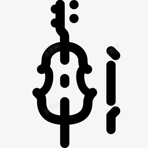 大提琴古典音乐乐器图标svg_新图网 https://ixintu.com 乐器 乐队设备 古典音乐 大提琴 弦乐乐器 弦乐四重奏
