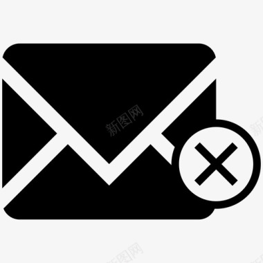 删除电子邮件存档邮箱图标图标