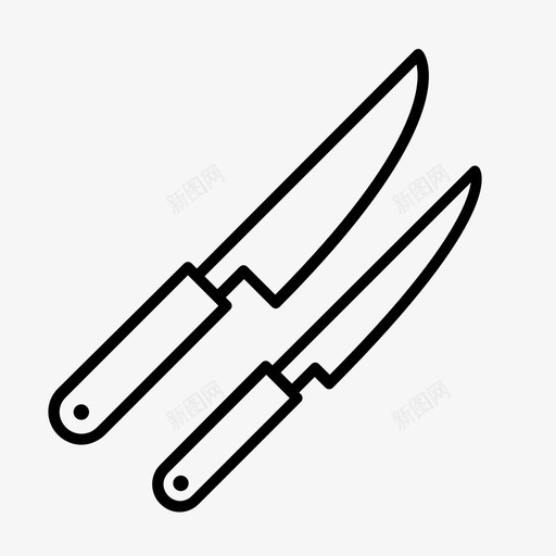 刀厨师炊具图标svg_新图网 https://ixintu.com 刀 厨师 炊具
