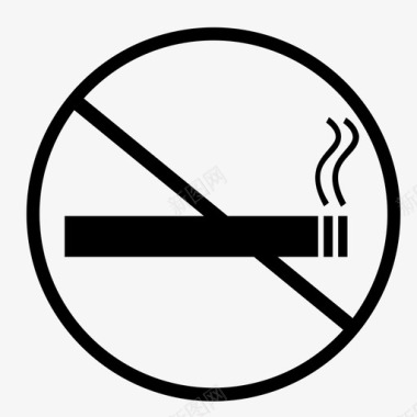 禁烟癌症香烟图标图标