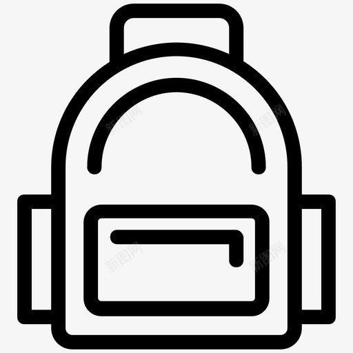 背包书包学习用品图标svg_新图网 https://ixintu.com 书包 学习用品 暑期及旅游线路图标 背包