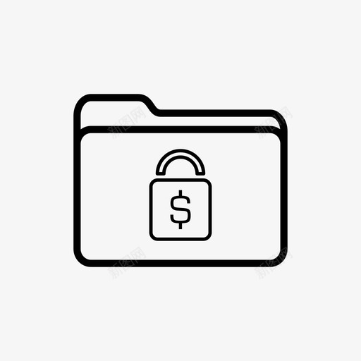文件夹金融安全图标svg_新图网 https://ixintu.com 文件夹 金融安全
