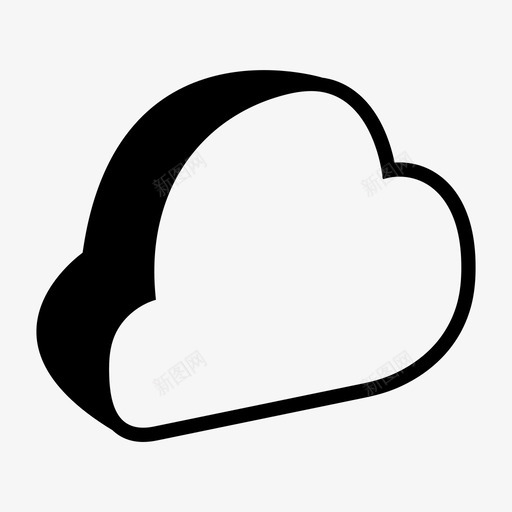 云保存存储图标svg_新图网 https://ixintu.com 上载 云 保存 天气 存储 阴影图标