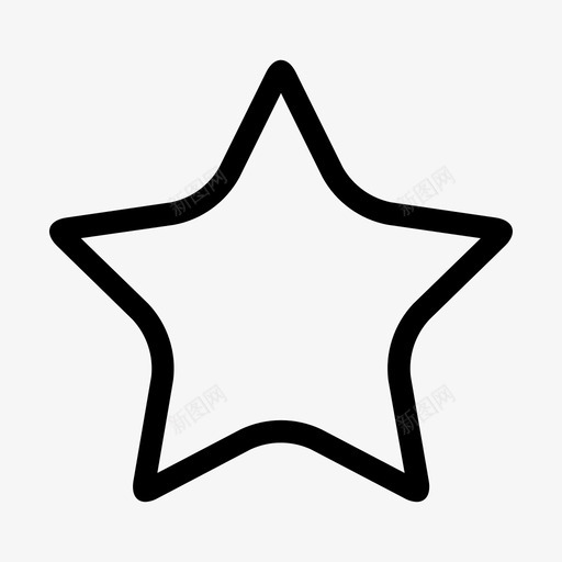 星星最爱空星图标svg_新图网 https://ixintu.com 星星 最爱 空星 管理面板