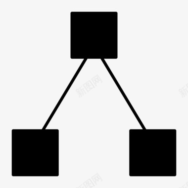 树状结构网络组织结构图标图标