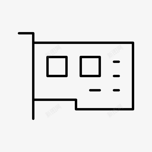 pci卡消费电子设备图标svg_新图网 https://ixintu.com pci卡 消费电子 电子设备 硬件 设备