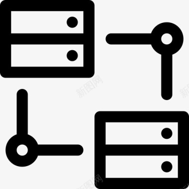 服务器联机数据库internet图标图标