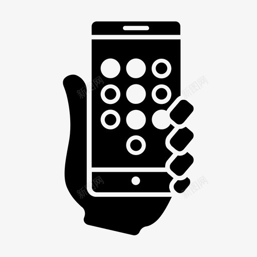 智能手机解锁代码移动可用性图标svg_新图网 https://ixintu.com 可用性 智能手机可用性 智能手机解锁代码 用户 移动