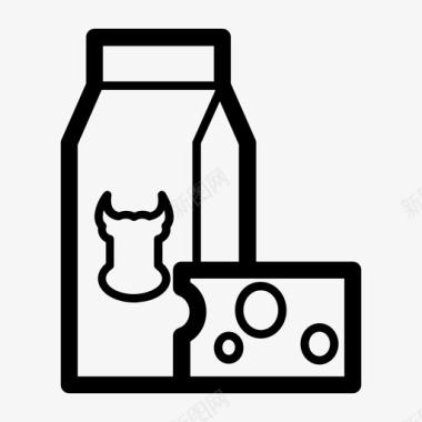 乳制品奶酪牛奶图标图标