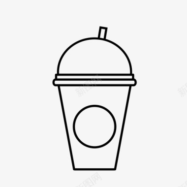 咖啡咖啡杯法布奇诺图标图标