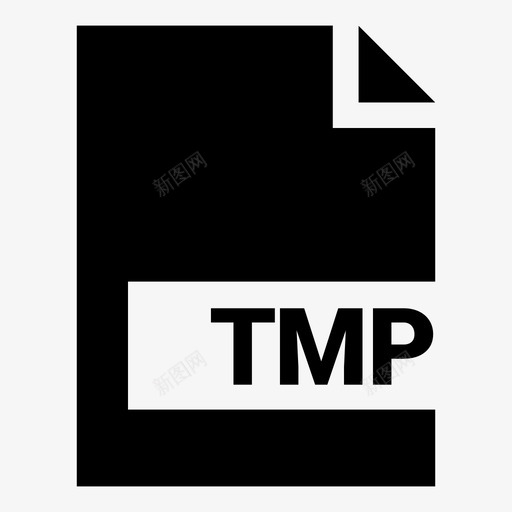 tmpdocumentextension图标svg_新图网 https://ixintu.com document extension file temporary tmp 最流行的文件扩展名solid