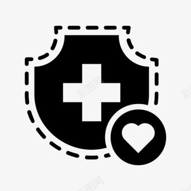 健康保险爱情安全图标图标