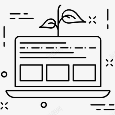 网页前端笔记本电脑图标图标