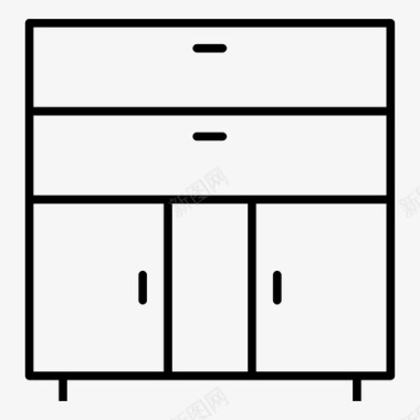 橱柜办公桌家具图标图标