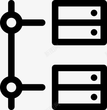 服务器树联机已连接数据图标图标