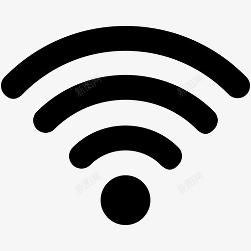 wifiwifi信号wifi区域图标svg_新图网 https://ixintu.com web和用户界面字体图标 wifi wifi信号 wifi区域 无线互联网 无线网络