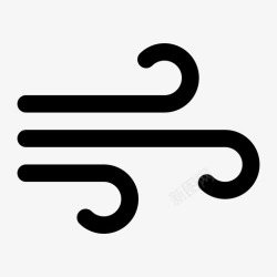 雾icon微风大气气流图标高清图片