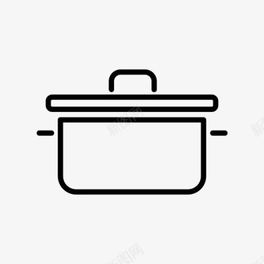 采购产品锅烹饪锅厨房设备图标图标