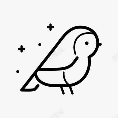 罗宾小鸟金丝雀图标图标