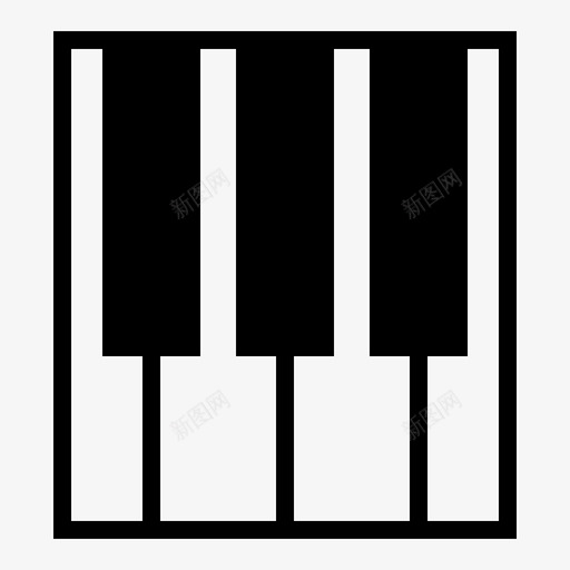 钢琴乐器音乐图标svg_新图网 https://ixintu.com 乐器 钢琴 音乐