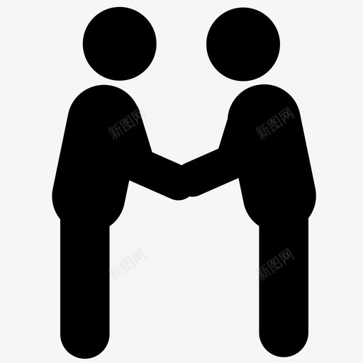 握手业务交易图标svg_新图网 https://ixintu.com 业务 交易 会议 合作伙伴 握手