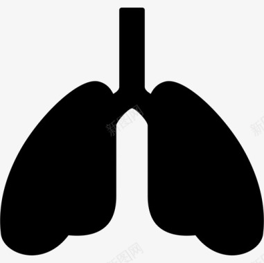 肺氧合永远健康充满图标图标