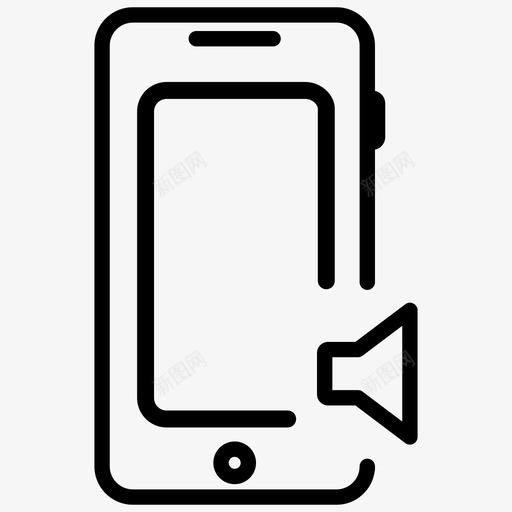 手机声音android音频图标svg_新图网 https://ixintu.com android iphone 手机 手机声音 音频