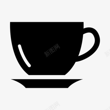 咖啡杯浓缩咖啡热咖啡图标图标