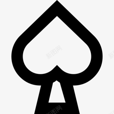 黑桃赌博扑克牌图标图标