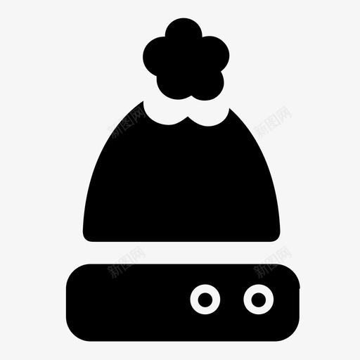 帽子头饰冬季图标svg_新图网 https://ixintu.com 冬季 圣诞节和新年 头饰 帽子
