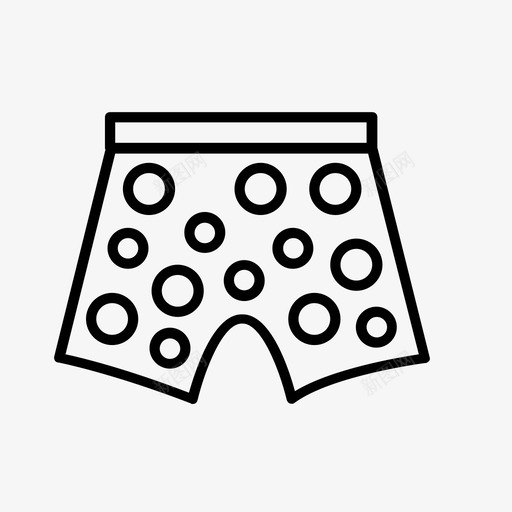 内衣拳击短裤裤子图标svg_新图网 https://ixintu.com 内衣 拳击短裤 睡衣 裤子