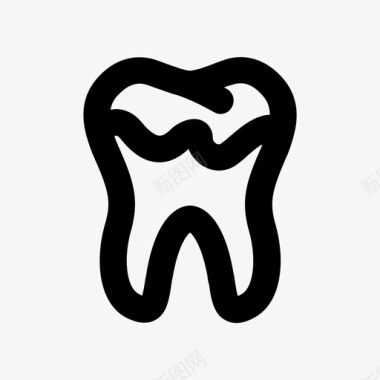 龋齿牙科牙医图标图标