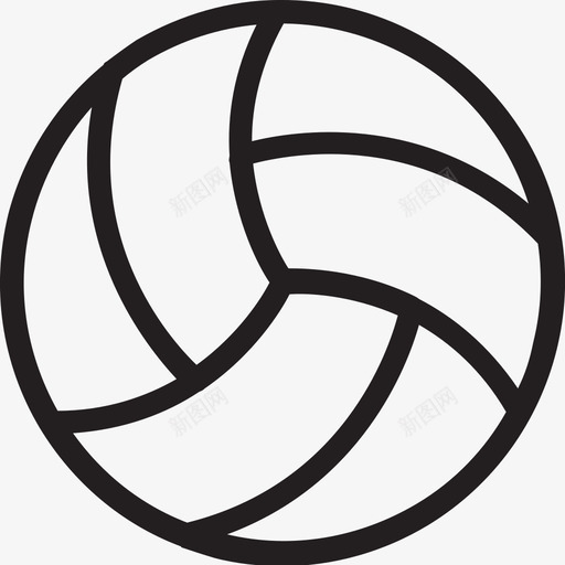 排球运动水球图标svg_新图网 https://ixintu.com 体育图标 排球 水球 运动
