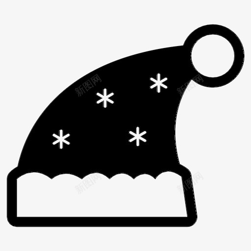 圣诞帽冬天圣诞节图标svg_新图网 https://ixintu.com 冬天 圣诞帽 圣诞节