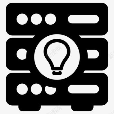 服务器线索灯泡idae图标图标